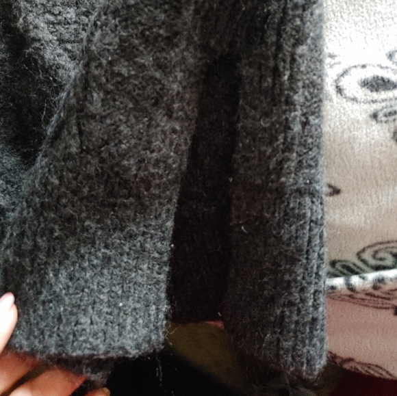 Loft Cable Knit Turtleneck Sweater Vest SZ.Med.Gray - Picture 3 of 6